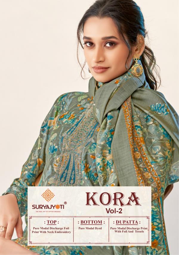 Suryajyoti Kora Vol-2 – Embroidered Dress Material